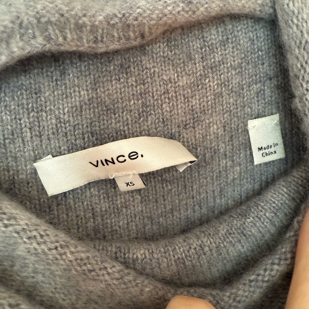 Vince Boiled Cashmere Funnel Neck Sweater - Picture 2 of 3